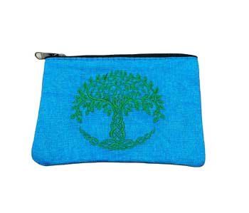 (image for) (set of 2) 4" x 6" Tree of Life coin purse