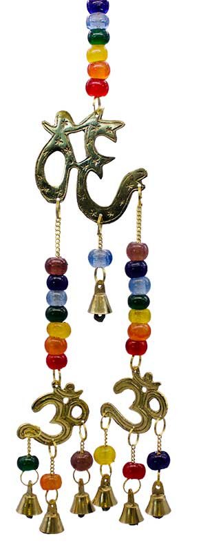 (image for) 14" Om brass windchime
