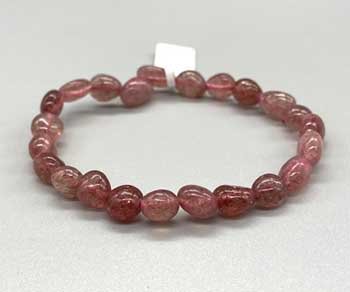 (image for) Strawberry Quartz nugget bracelet